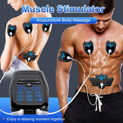 Physiotherapy Tens Muscle Stimulator Electric Ems Acupuncture Body Massage Digital