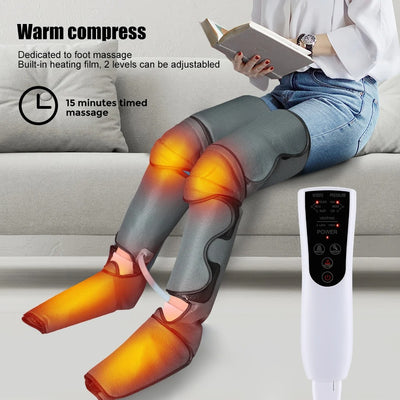 360° Full Cover Air Pressure Leg Massager Promotes Blood Circulation Hot Compress