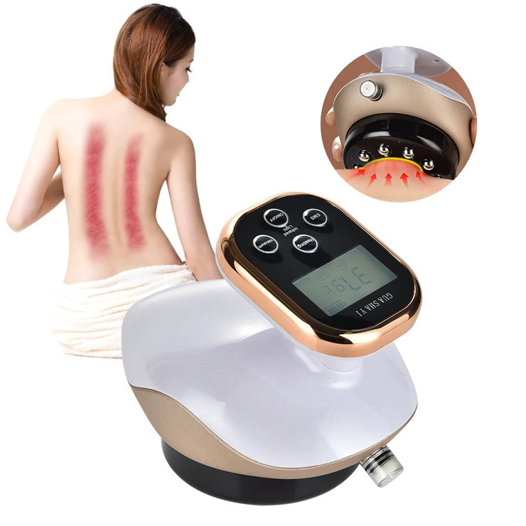 Electric Cupping Massager gua sha Vacuum Suction Cups EMS Anti Cellulite Magnet