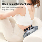 8 Heads Fascia Gun High-Frequency Vibration Body Massage Gun Back and Waist Massage